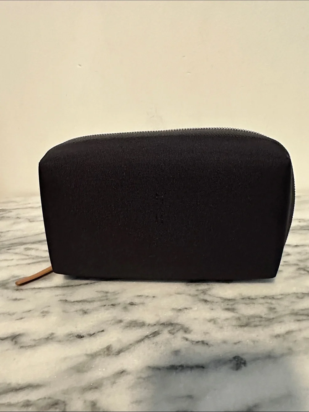 Bellroy Black Travel Organizer with Tan Leather Tab